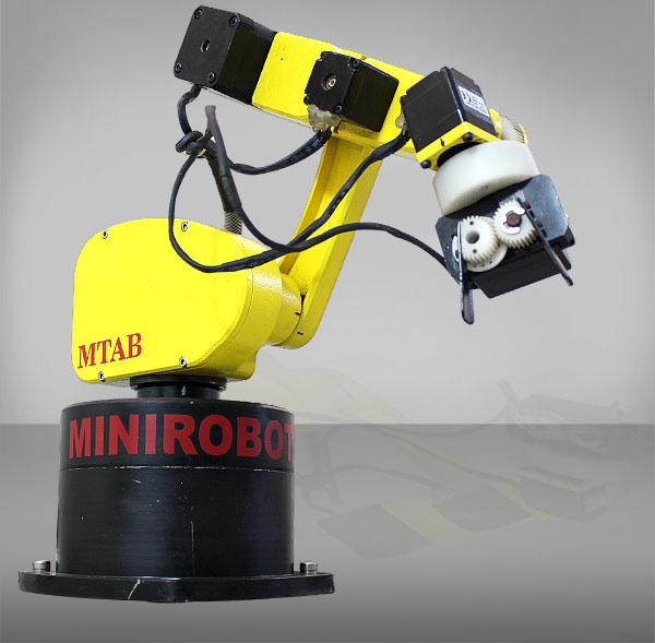 OUR OFFER MINI ROBOT, 5 AXIS ARTICULATED ROBOT Mini Robot is a 5-axis articulated robotic arm designed especially for training. The robot is capable of lifting up to 500gm of payload.