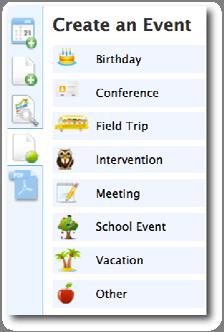 Schedule Events on Your Planner Events, such as field trips and
