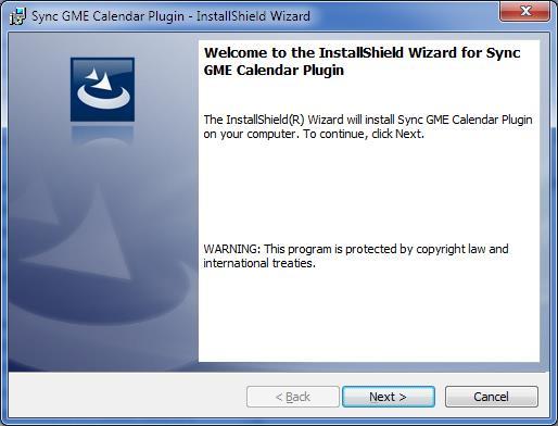 The GME Calendar Sync plugin is compatible with Outlook version 2010 and 2013.