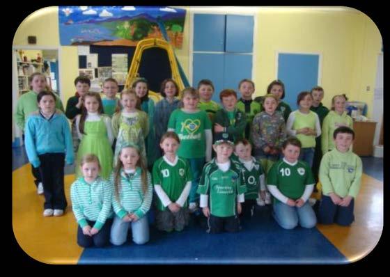 whole school involvement Award best classroom with green cup/cert Meet regularly and