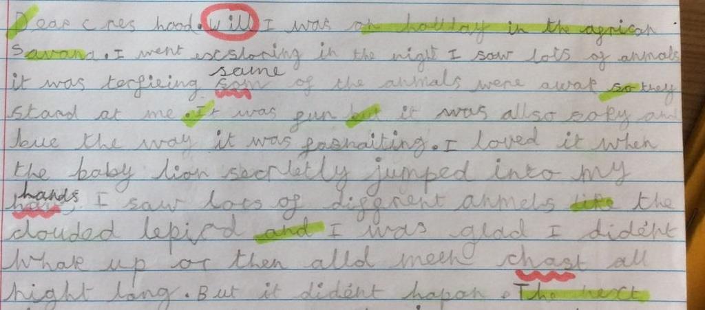 They identified where their writing did not make sense and made corrections.
