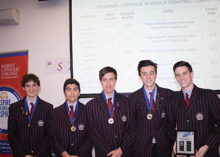 EXTRA CURRICULAR - DEBATING, PUBLIC SPEAKING DEBATING Debating has been a popular extracurricular activity at Marist Catholic College Penshurst for many years.