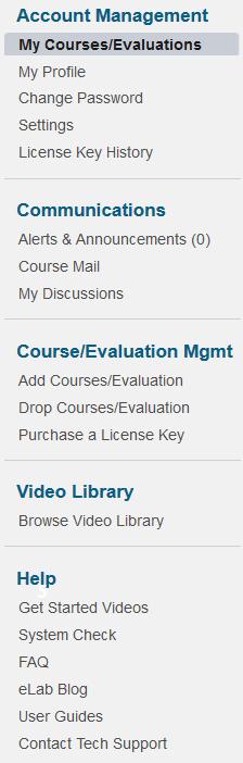 Manage course alerts/notifications here by toggling it ON/OFF. Misplaced your license key? Look it up here if you still have a course added.