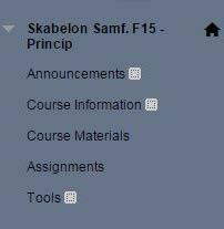 Therefore, the faculties have agreed to use the basic menu below for all course sites created on SDU s e-learning platform: