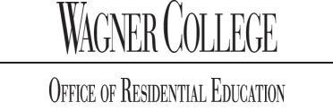 MISSION Resident Assistant Job Description/Contract 2014-2015 The mission of the Office of Residential Education is to support the Wagner College and Campus Life missions through fostering safe,