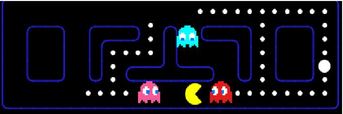 The last feature specifies if the pac-man is trapped (1) or not (0). We assume that the Ms.