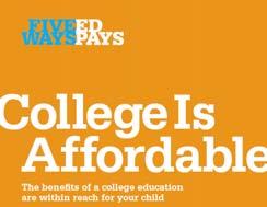 How can we provide parents and students early information about college affordability and financial aid?