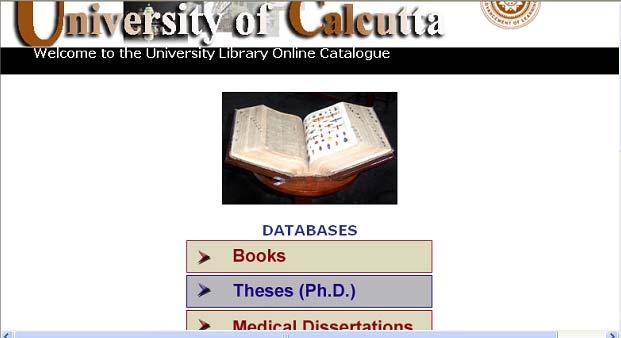a particular author or on a particular subject can t be retrieved against search query. Let s take the case of the Central Library, Calcutta University. Fig.