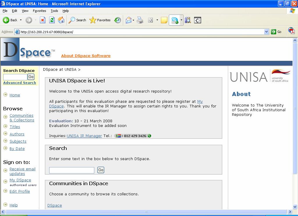 UNISA Research Repository