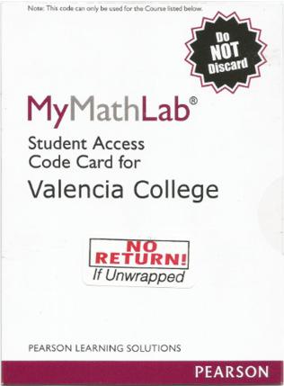 ) Recommended Materials: Lecture Notes: I will post my lecture notes inside MyMathLab.