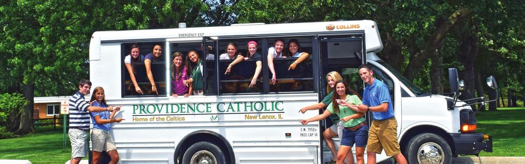 BUS ROUTES The following bus routes run every school day through your area to Providence Catholic: Channahon, Crest Hill, Frankfort, Homer Township, Joliet, Lemont, Lockport, Manhattan, Mokena, New