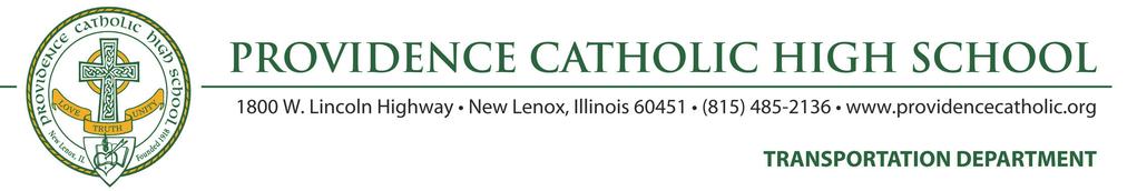 2017 2018 Providence Catholic Busing Contract DEADLINE: JUNE 15, 2017 Contracts received after June 15, 2017 may be refused.