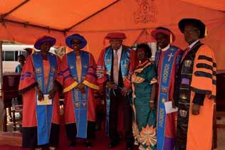 Hon Janet Officiated as the Guest of Honor and Prof. Mutebile was awarded with Honorary Doctor of Law.