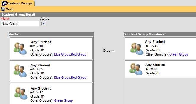 Student Groups (Instruction > Student Groups) Student groups provide a way to sort students in a certain course section to allow for the creation of different assignments for those students.