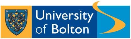 APPENDIX 1 ENROLMENT CANCELLATION FORM (Request to cancel within 14 days) To : Student Data Manager Student Data Management The University of Bolton Deane Road Bolton BL3 5AB email: