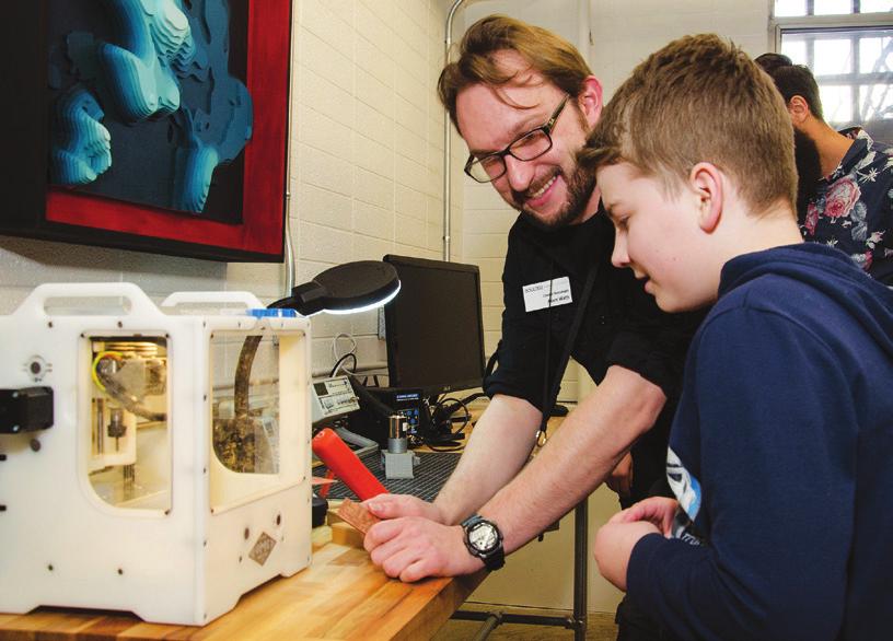 PROGRAM Highlights BLDG 61 MAKERSPACE OPENING In February, BPL opened the BLDG 61 Makerspace.