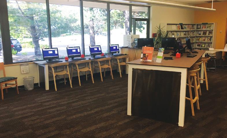 George Reynolds Branch Library staff workspace was remodeled and reconfigured
