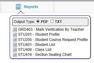 Student Detail Options To access the Student Detail menu options, open the seating chart, LEFT click the mouse on the