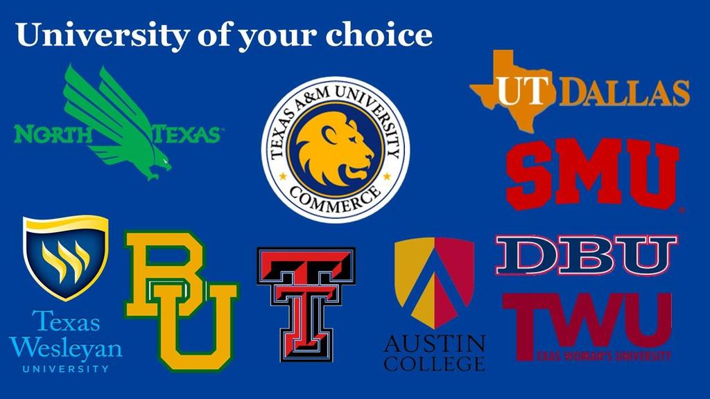 Dual Credit Courses are Transferable to Most Public Four-Year Colleges and Universities in Texas
