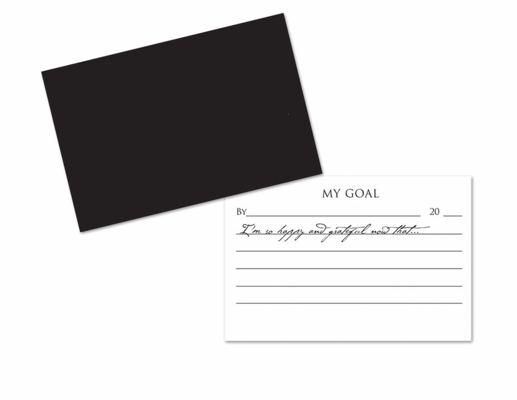 PARTICIPANT S GUIDE Now write your personal and professional goals on your goal card. (You should be able to articulate your goal in once concise sentence.