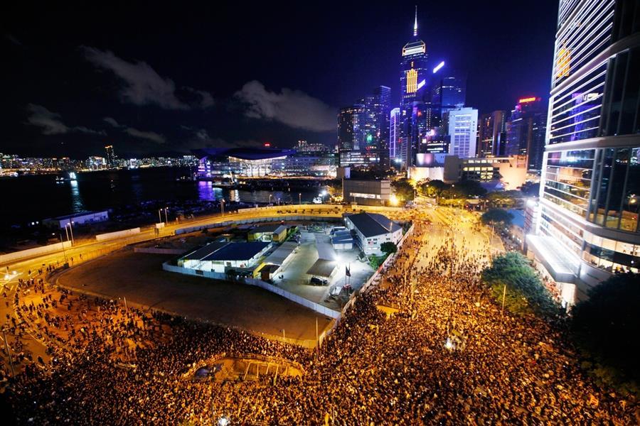Protests in HONG KONG, against Moral and National Education