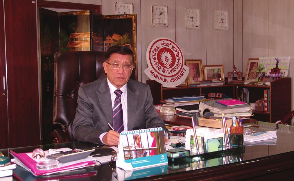 From the Desk of the Vice Chancellor Prof H Nandakumar Sarma Vice Chancellor, Manipur University As the Vice-Chancellor, I have the great pleasure to present the Annual Report for the academic year