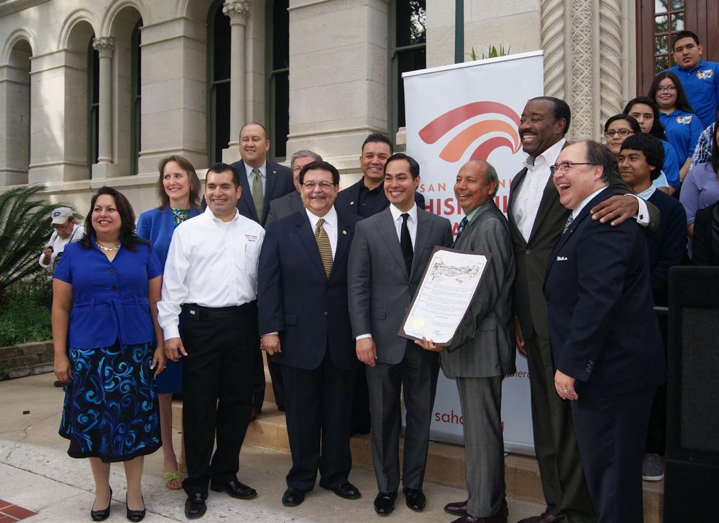 San Antonio STEM Week In 2013, Mayor Julián Castro read the official City of San Antonio STEM Week Proclamation on the steps of City Hall.