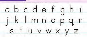 the Letter-join web site. l How to form numerals of the same size that sit on the base line.