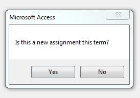 Figure 2: When adding a paid assignment to an existing paid assignment (example: TT to FERP), this window appears: Generally, with the exception faculty who are also department chairs, there should
