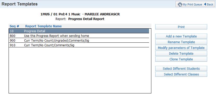 Any report that you generate will display on the screen first and then you can choose to send it to the printer. All of the reports are generated from a template.