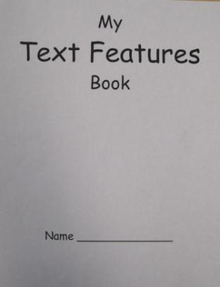 text features in books.