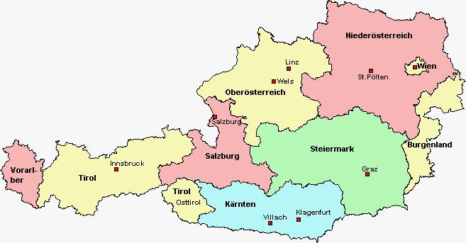 Austria Area: 83 845 km2 Inhabitants: appr. 8 million (approx. 10% immigrants) Capital: Vienna (1.