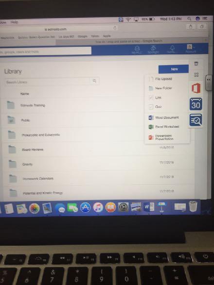 Creating a Folder Sign out of student and log in as Teacher Click Library Click New (over to the right) New Folder