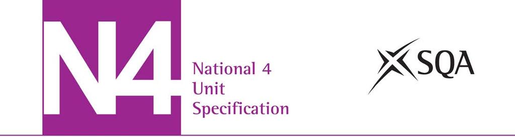 IT Solutions for Administrators (National 4) SCQF: level 4 (6 SCQF credit points) Unit code: H1YW 74 Unit outline The general aim of this Unit is to develop learners basic skills in IT and organising