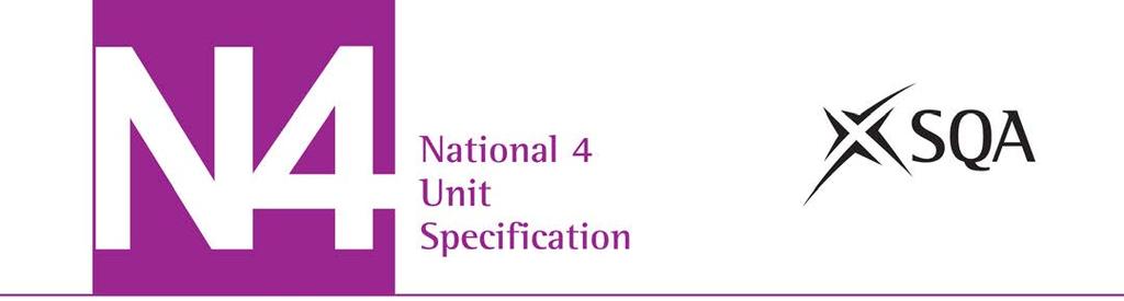 Communication in Administration (National 4) SCQF: level 4 (6 SCQF credit points) Unit code: H1YY 74 Unit outline The general aim of this Unit is to enable learners to use IT for gathering and