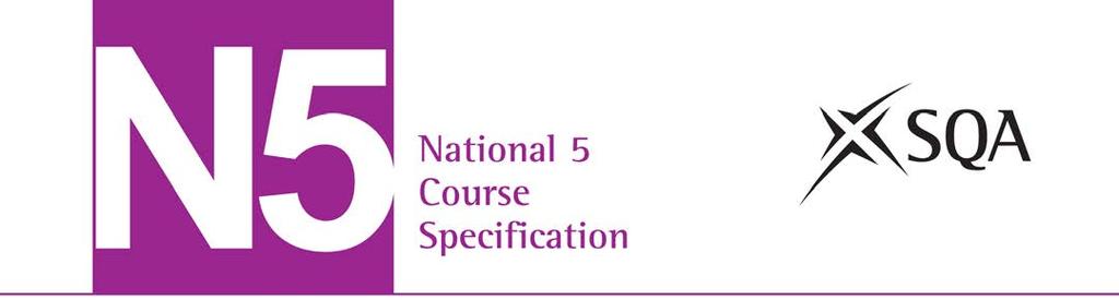 National 5 Applications of Mathematics Course code: C844 75 Course assessment code: X844 75 SCQF: level 5 (24 SCQF credit points) Valid from: session 2017 18 The course specification provides
