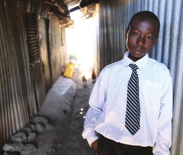 The Need: Escape from Poverty It s Monday morning. Sixteen-year-old Levis Mutua drags his weak body out of bed.