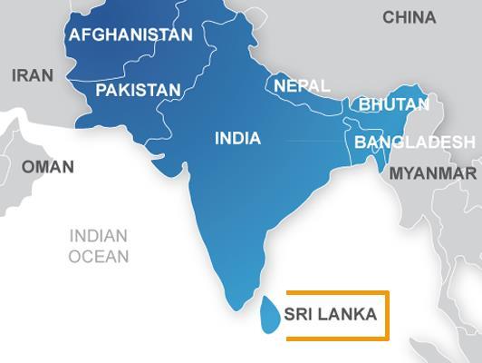 (2) Sri Lanka, officially the Democratic Socialist Republic of Sri Lanka, is an island country in the northern