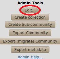 And the button create (Fig. 6) can be clicked to have the sub-community (here Department of Library and Information Science). 5. Deletion of Community Fig.