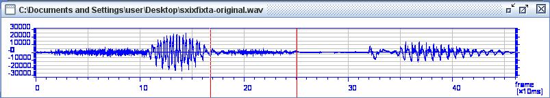 /sx ix/ /f/ Figure 4: Waveform & duration of original word ሽፍታ/sxixfta/, meaning bandit Figure 5: Waveform & duration of synthesized word ሽፍታ/sxixfta/, meaning bandit Figure 6: Waveform & duration of