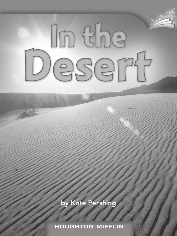 LESSON 13 TEACHER S GUIDE by Kate Pershing Fountas-Pinnell Level D Informational Text Selection Summary You can see different plants and animals in the hot desert, including a lizard, an owl, a