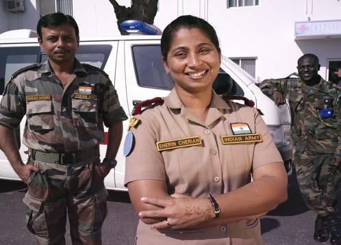 Sherin Cherian, Nurse Officer with the Indian Contingent, at UNIFIL s Headquarters Hospital in Naqoura, South Lebanon. 06 November 2012. UN Photo #542736 by Pasqual Gorriz.