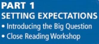 Part 1: Setting Expectations During Part 1 of the Instructional Model, set clear expectations for your students as they analyze texts, learn new academic vocabulary, participate in