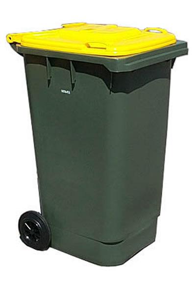 station = 1 red + 1 yellow + 1 green bin in one location).