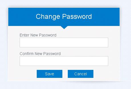Figure 2: Enter New Password A password change confirmation message will be displayed as below.