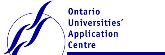 The Ontario Application All applications go through a central online application service located in Guelph Ontario University Application Centre (OUAC) OUAC collects