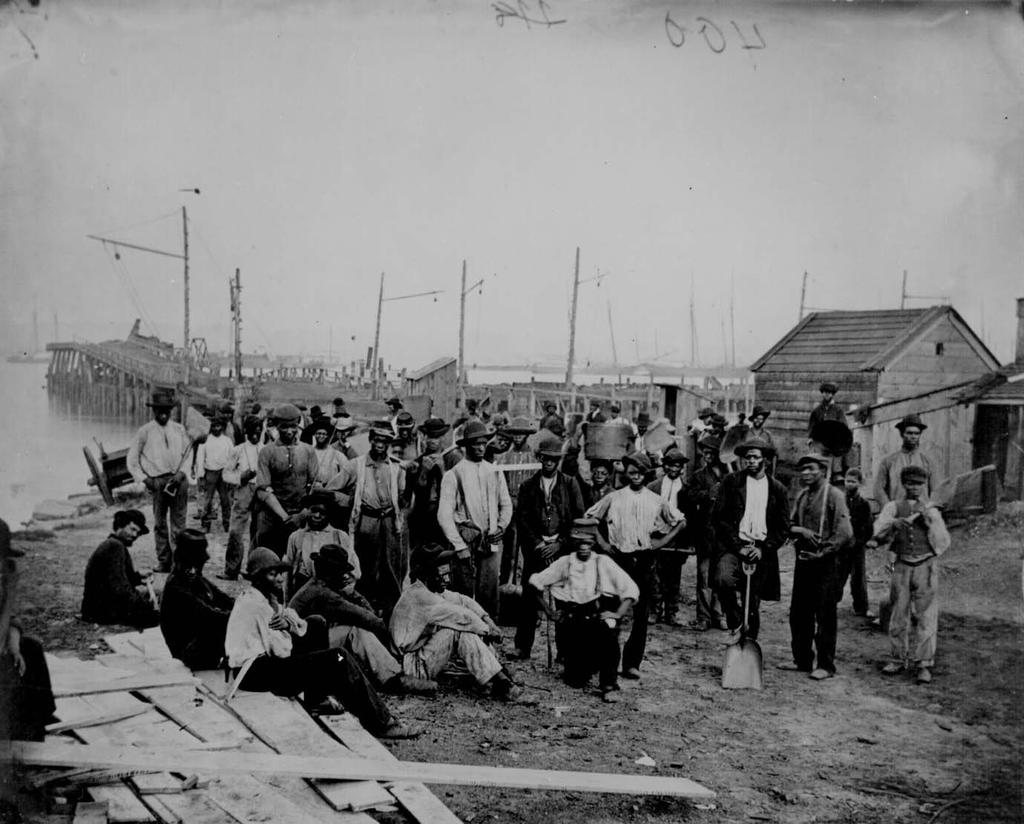 Process for Activity Three Black laborers on wharf at James River, Virginia. You will assume the role of a former slave. For this activity, you will research slaves and former slaves.