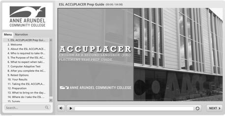 ACCUPLACER Prep Video ACCUPLACER for Native Speaking Students Students that are taking the ACCUPLACER placement test for AACC are required to complete the ACCUPLACER Prep video.