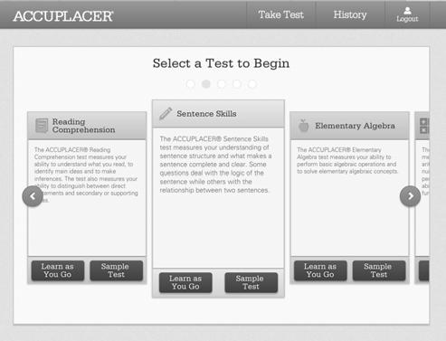 Study and Prep Resources Official ACCUPLACER Study Web App The College Board has released an official ACCUPLACER Study Web App for any desktop or mobile device.