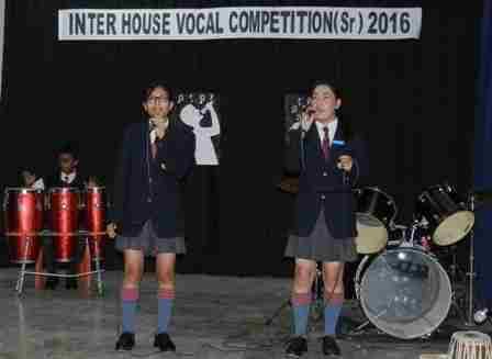 INTER HOUSE VOCAL COMPETITION An Inter House Vocal Competition (seniors) was held on 01 Sep 2016 in the school auditorium.